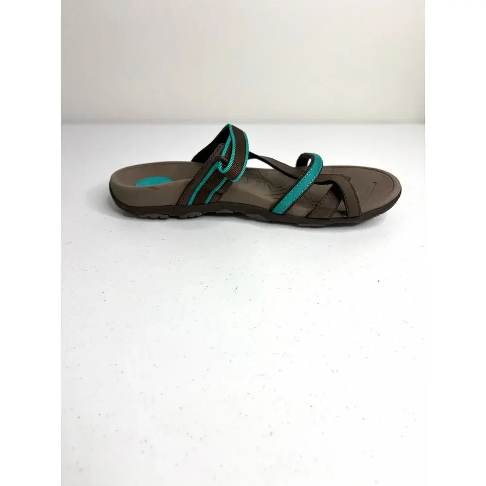Vionic Mojave Women's Sandals EU 39 Chocolate Brown/Teal Arch Support Outdoors